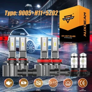 For Chevy Silverado 1500 2500 HD 2007-2015 6x White LED Headlight Fog Bulbs Kit - Imagen 1 de 12