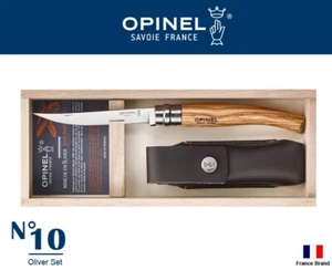 Opinel France Folding Knife Slim No10 Olive Pouch Set With Wood Box 001090 - Picture 1 of 6