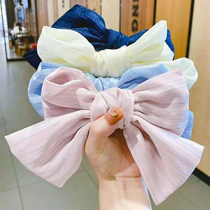 2 x nastro grande fiocco barrette per capelli clip accessori per capelli forcina fermaglio per capelli raso - Foto 1 di 11
