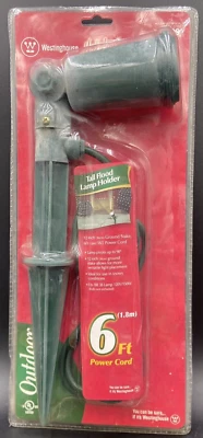 Westinghouse Holiday Exterior Alta Lámpara de Inundación Pivote Soporte Cable de Alimentación de 6 Pies Foto 1 de 4