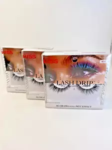 3Pack-KISS Lash Drip Spiky X Boosted Vol 3D Drama con set ciglia effetto bagnato #85688 - Foto 1 di 4
