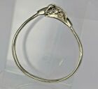 925 Sterling silver twin Rams head sterling silver bangle 