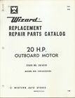 Western Auto Wizard 20 Hp Outboard Motor Model Coc6520a86 Parts Catalog Wa9