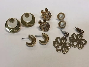 Modische goldfarbene 5 Paar Ohrringe für Ohrlöcher - Bild 1 von 11