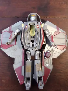 Hasbro Star Wars Transformers Obi-wan Kenobi Starfighter Ship Crossover - Picture 1 of 2