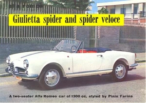 Alfa Romeo Giulietta Manuals on USB and PDF Download - Spider, Sprint, Berlina - Picture 1 of 6