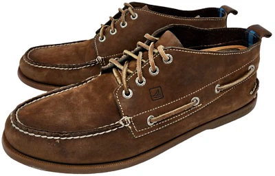 Sperry X J. Botas Chukka Crew con Cordones 12 M Marrón Para Hombre Auténticas Gamuza Original Foto 1 de 4