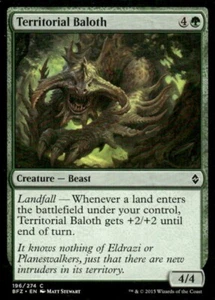 Territorial Baloth 196/274 Battle for Zendikar MTG Magic the Gathering card - Picture 1 of 2