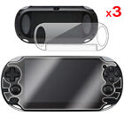 3 x FULL BODY Front & Back CLEAR Screen Protectors for Sony Playstation PS VITA