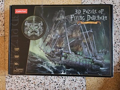 Puzzle 3D  L’OLANDESE VOLANTE FLYING DUTCHMAN CON LED CubicFun Original - Dutch - Immagine 1 di 4