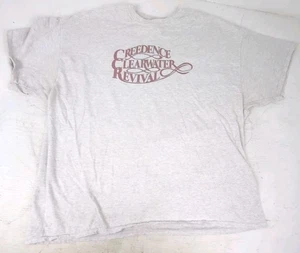 Camiseta De Colección CREEDENCE Clearwater Revival Manga Corta Gris - Para Hombre 2XL - Imagen 1 de 6