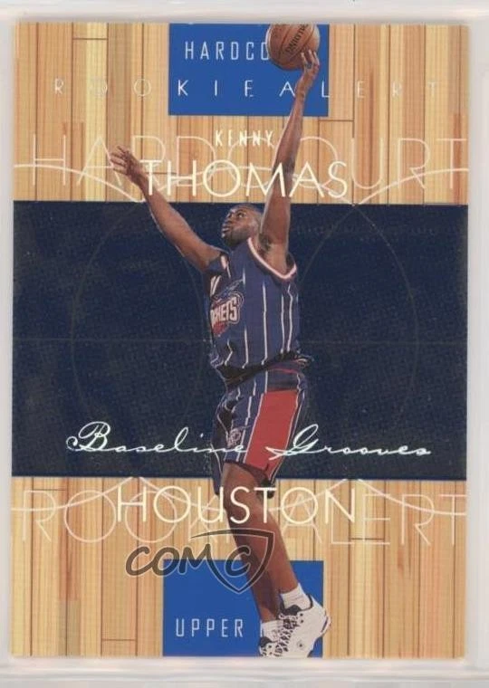 1999-00 Hardcourt Alert Rainbow Baseline Grooves /500 Kenny Thomas #63 Rookie RC - Image 1 of 2
