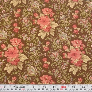 Stone Cottage by Renee Nanneman Andover Fabrics Floral Cotton Remnant 9" x 44" - Picture 1 of 2