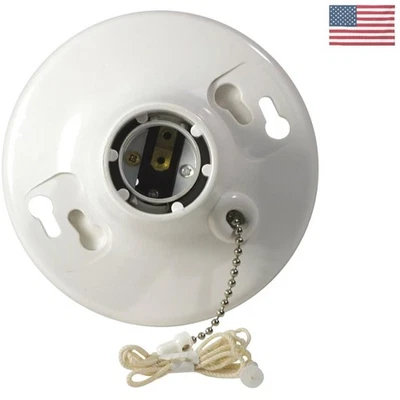 Elegante Soporte Lámpara 1 Pieza 660W Cableado con Cadena Tirador - Acabado Aluminio Duradero Foto 1 de 2