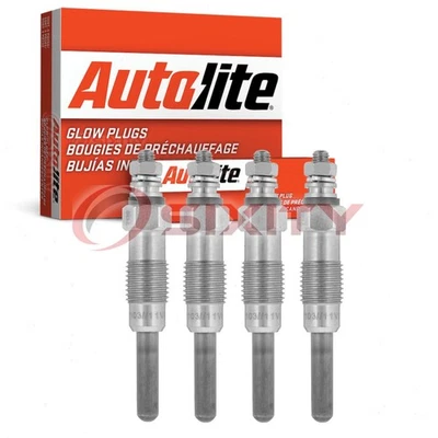4 pc Autolite Diesel Glow Plugs for 1977-1983 Peugeot 504 Ignition Cylinder va - Image 1 of 4