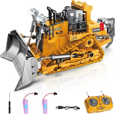 Remote Control RC Digger Bulldozer Toy With charger + Battery Best Gift for Kids - Image 1 of 4