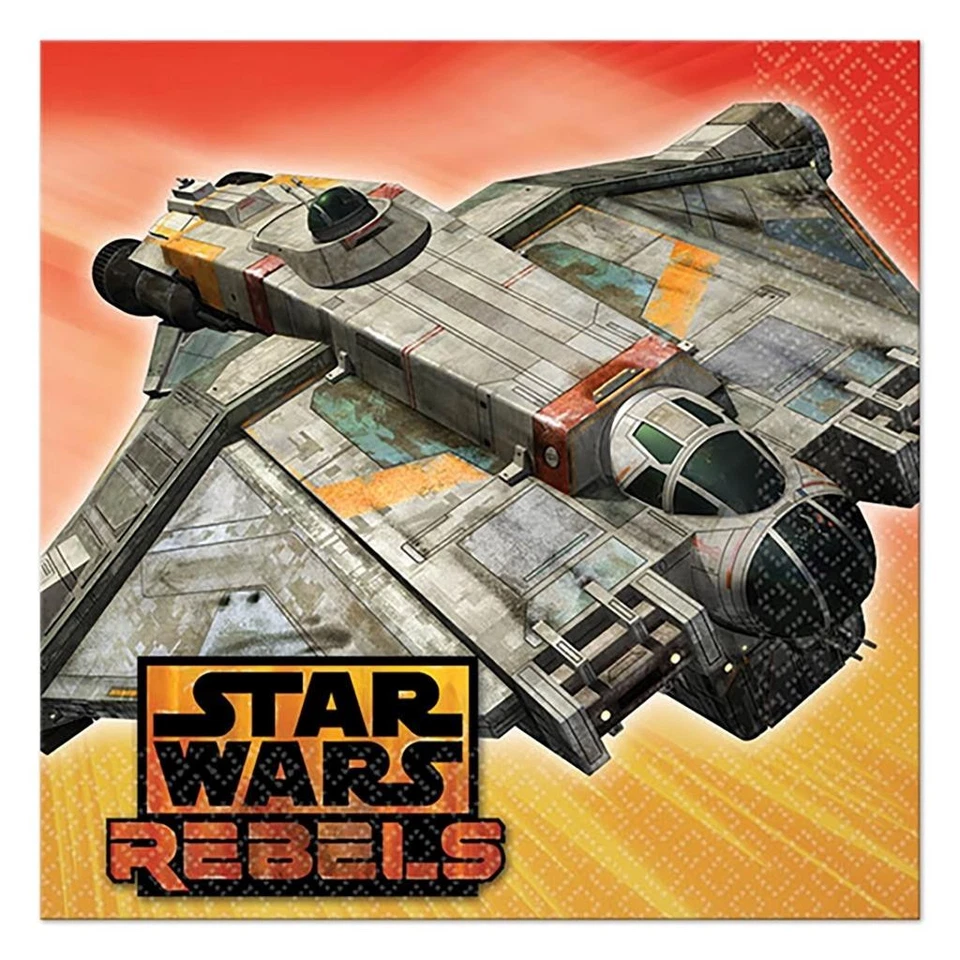 Star Wars Rebels Dessert Cake Napkins 16 Per Package Birthday Party Supplies New - Image 1 of 1