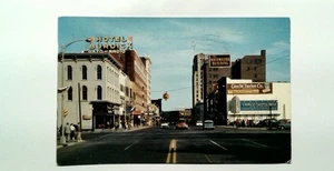 Vintage 1958 Kalamazoo Michigan West Michigan St Postkarte Hotel Burdick - Bild 1 von 2