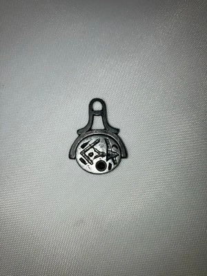 Circa 1770s Cut Steal Freemasons Masonic Swivel Watch fob Rotating Pendant - Image 1 of 4