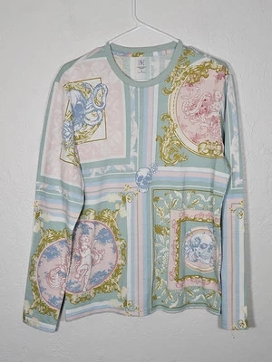 Womens International Concepts Tops Angles Skulls Victorian Pastels Small - Image 1 of 4