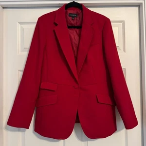 Talbots Ruby Red Blazer Jacket, Size 16 - Picture 1 of 8