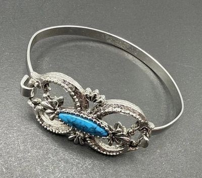 Brazalete firmado por Sarah Coventry tono plata J57 Foto 1 de 4