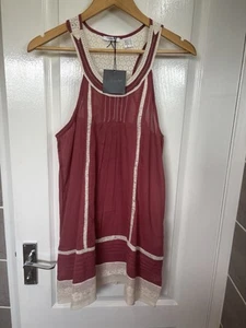 Size 10 Top/dress From La Redoute 100 % Cotton Ideal For Festival new with tags - Picture 1 of 8