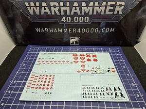 40k Dark Angels Transferbogen x1 Fahrzeugtransfers Ravenwing Deathwing - Bild 1 von 2
