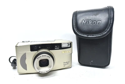 Nikon One Touch Zoom 90 AF Point and Shoot 35mm Film Camera Tested Working +Case - Image 1 of 4