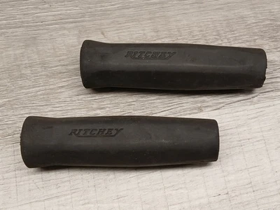 Punhos de borracha vintage Ritchey True Grip II 4-7/8", 125 mm, preto - Imagem 1 de 4