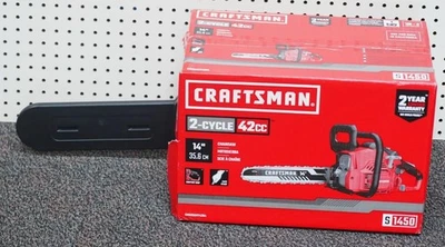 NEW - Craftsman S1450 CMXGSAMY42N4 42cc 2-Cycle 14" Gas Chainsaw - Image 1 of 4