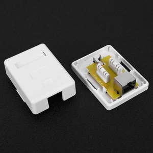RJ45-Anschlussdose Netzwerkbox 2 Stück Kommunikationsbuchse Arbeitsbereich - Bild 1 von 12