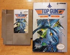 Top Gun THE SECOND MISSION NES Game by KONAMI with Box