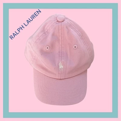 Gorra de béisbol Baby Ralph Lauren rosa (3-9M) Foto 1 de 4