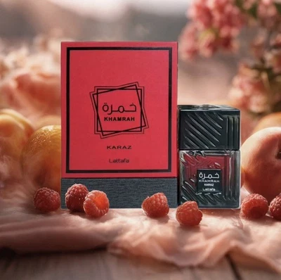 MARKENLOS Khamrah Karaz von Lattafa Parfüm Unisex 3,4 Unzen / 100 ml natürliches Spray v