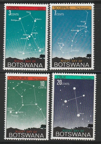 BOTSWANA STAMPS 1972 NIGHT SKY CONSTELLATIONS MNH - MISC23-07 Cover