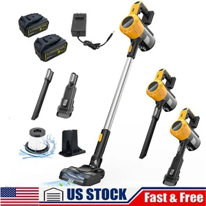 2 in 1 Cordless Upright Handheld Stick Vacuum Cleaner w/2 Battery & Charger - Picture 1 of 9