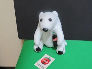 Colección de peluche Coca-Cola oso polar de peluche con botella de Coca-Cola de colección 1993 - Imagen 1 de 8