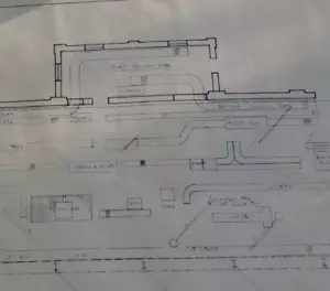 Raro progetto negozio per officina riparazione locomotive CSX - OBO - Foto 1 di 5