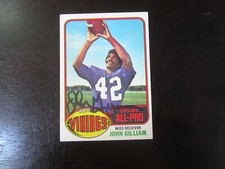 1976 Topps # 340 John Gilliam Autograph Signed Auto Card (M2) Minnesota Vikings