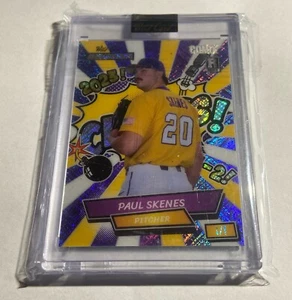 2024 Wild Card 1/1 Paul Skenes Purple Champs Alumination Comix Rookie 💰 - Picture 1 of 3