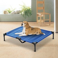 PawHut Elevated Pet Bed with Metal Frame and Oxford Fabric with Dogs and Cats L