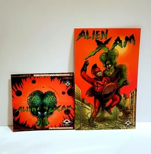 MAX TOY COMPANY CAPTAIN MAXX ALIEN XAM MARK NAGATA PROMO ART CARD BAG TOPPER 12" - Picture 1 of 2