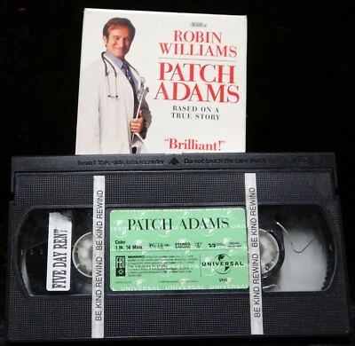 VHS Patch Adams 📼 Robin Williams True Story Comedy - Image 1 of 3