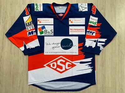 DNL Deggendorf SC DSC Junior Game Worn Eishockey Trikot Hockey Jersey XL #14 - Bild 1 von 4