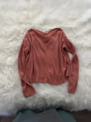 Blusa Billabong Mujer Rosa Rayas Boho Manga Larga Talla M Foto 1 de 4