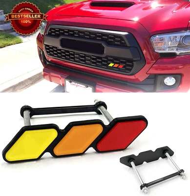 Emblema de insignia estilo tricolor rojo retro carreras libreas para parrilla Toyota Lexus Foto 1 de 3