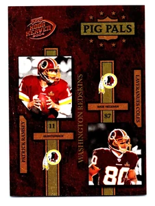 2004 Playoff Hogg Heaven Pig Pals Football Card #PP30 Patrick Ramsey/Coles/1050 - Picture 1 of 2