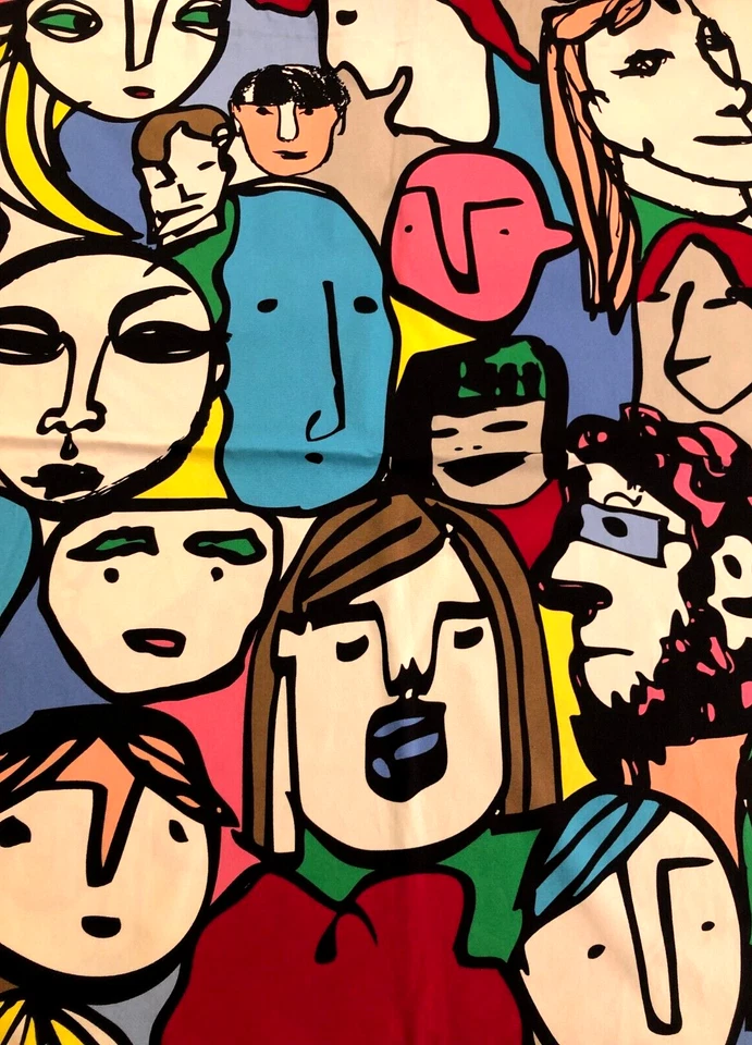 Panel cortina cortina personalizado IKEA Gulvi Faces Beckmans College Design 2010 74 x 28 Foto 1 de 4