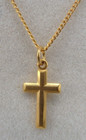 Neugablonz Dieter Knobloch: Design Kreuz Anhänger an Kette (112949)